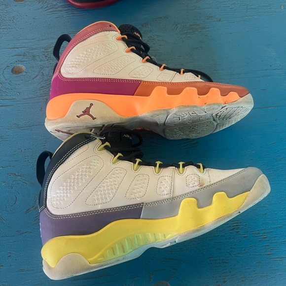 Jordan Multi Color Retro 9 Change the World fits Men Size 7 - Picture 2 of 6